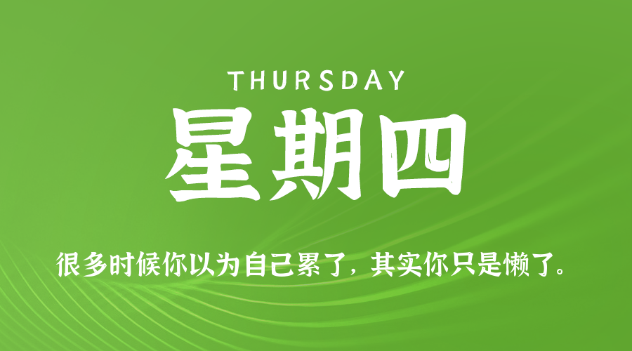 今天是10月15日，星期四，在这里每天60秒读懂世界！