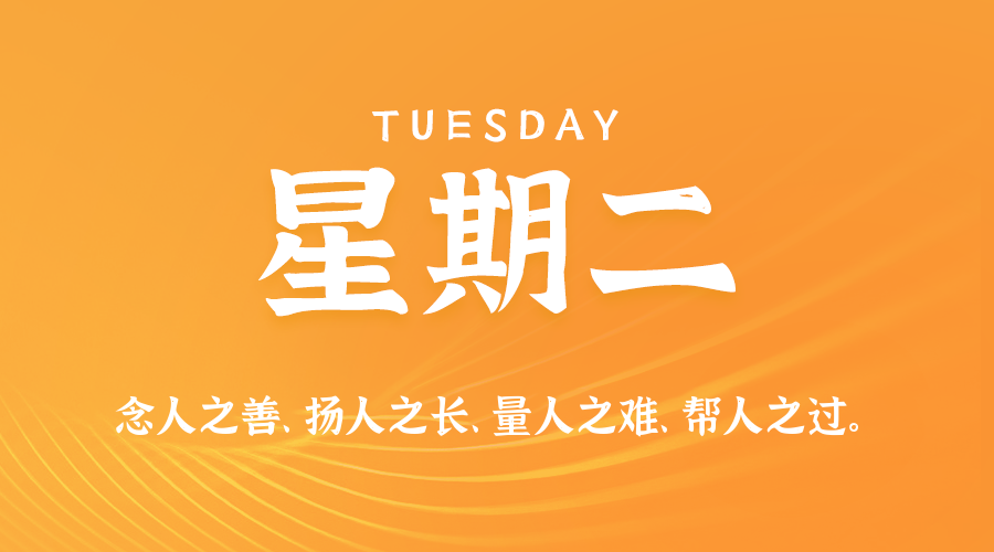 今天是10月27日，星期二，在这里每天60秒读懂世界！